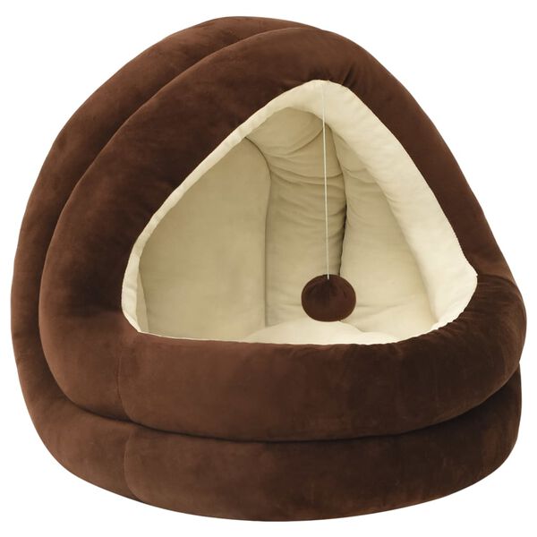 Lit couvert pour chat en polaire, 2 tailles et 2 couleurs