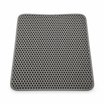 Le tapis de litière gris alvéolé inclus